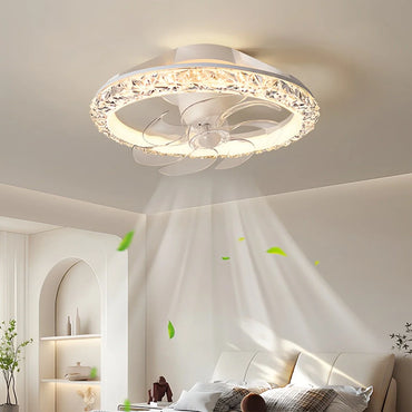 Eloer Creative Circular LED Ceiling Fan Light
