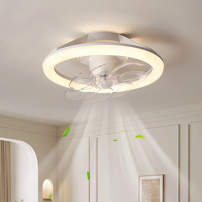 Eloer Creative Circular LED Ceiling Fan Light