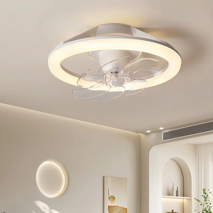 Eloer Creative Circular LED Ceiling Fan Light