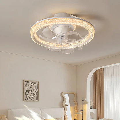 Eloer Creative Circular LED Ceiling Fan Light
