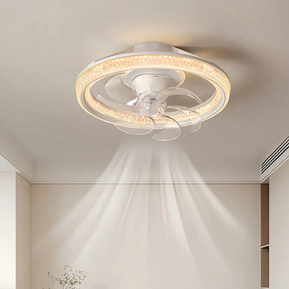 Eloer Creative Circular LED Ceiling Fan Light
