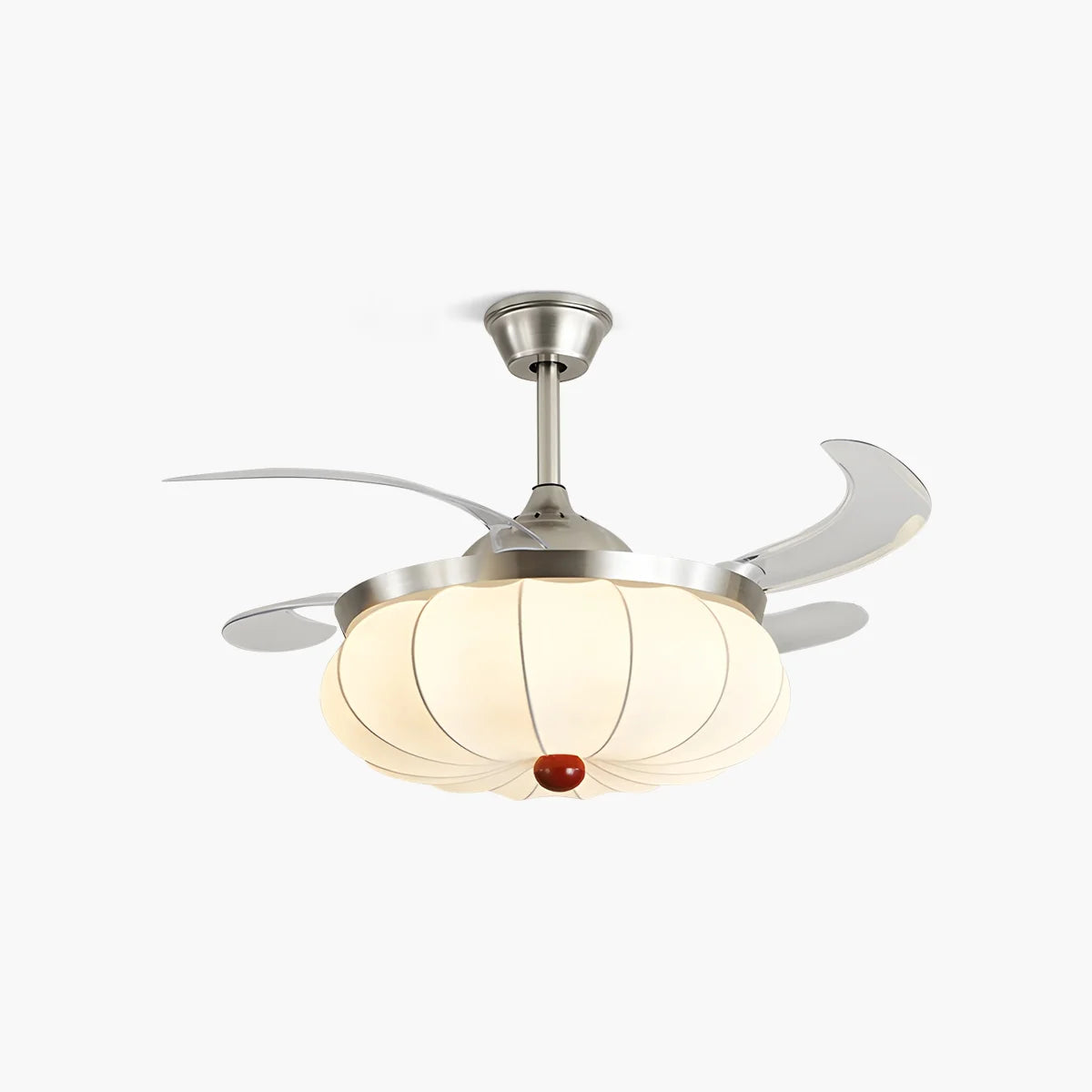 Eloer Retro Fabric Ceiling Fan Light for Dining Room