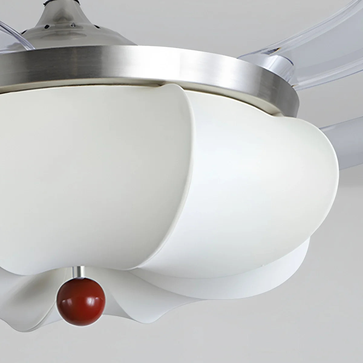 Eloer Retro Fabric Ceiling Fan Light for Dining Room