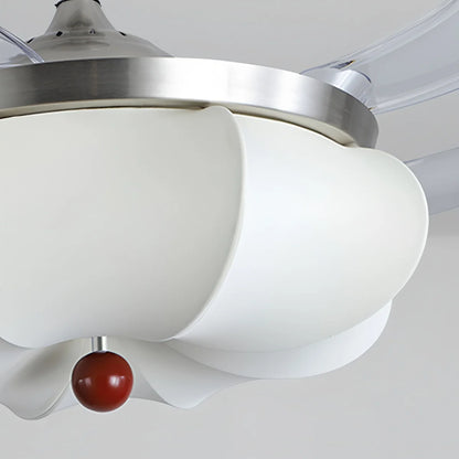 Eloer Retro Fabric Ceiling Fan Light for Dining Room