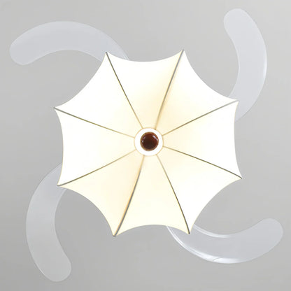 Eloer Retro Fabric Ceiling Fan Light for Dining Room