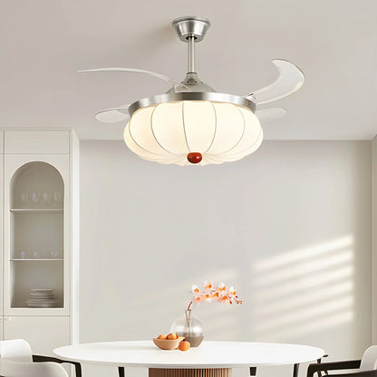 Eloer Retro Fabric Ceiling Fan Light for Dining Room