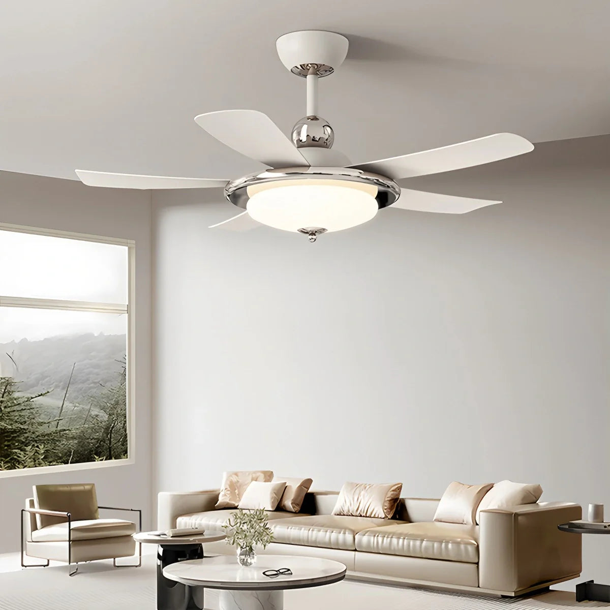 Eloer Silent Ceiling Fan with Light & Remote Control