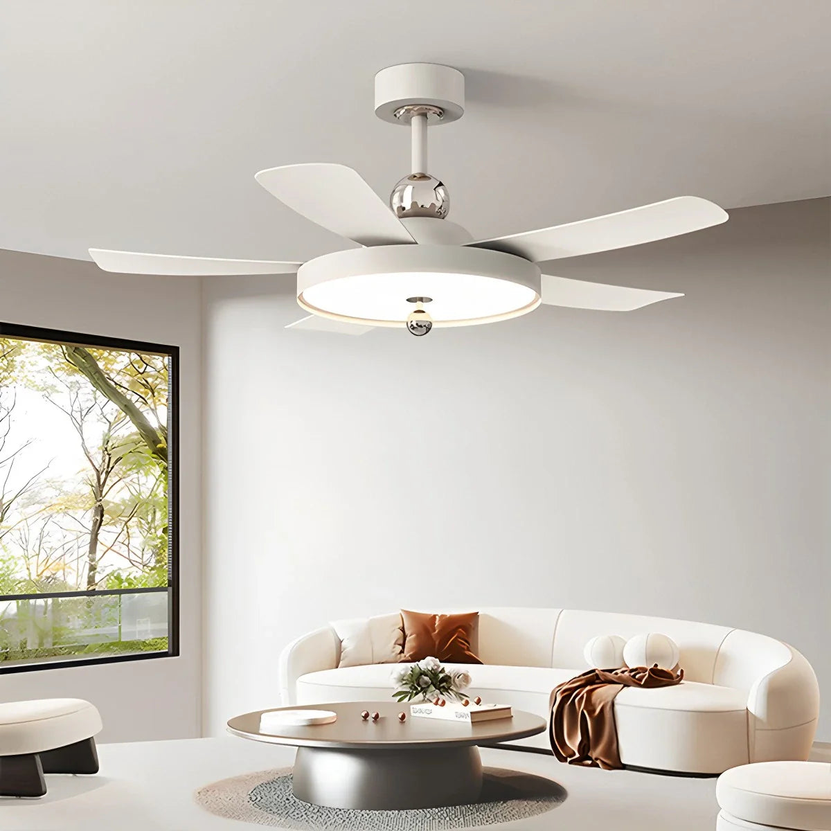 Eloer Silent Ceiling Fan with Light & Remote Control