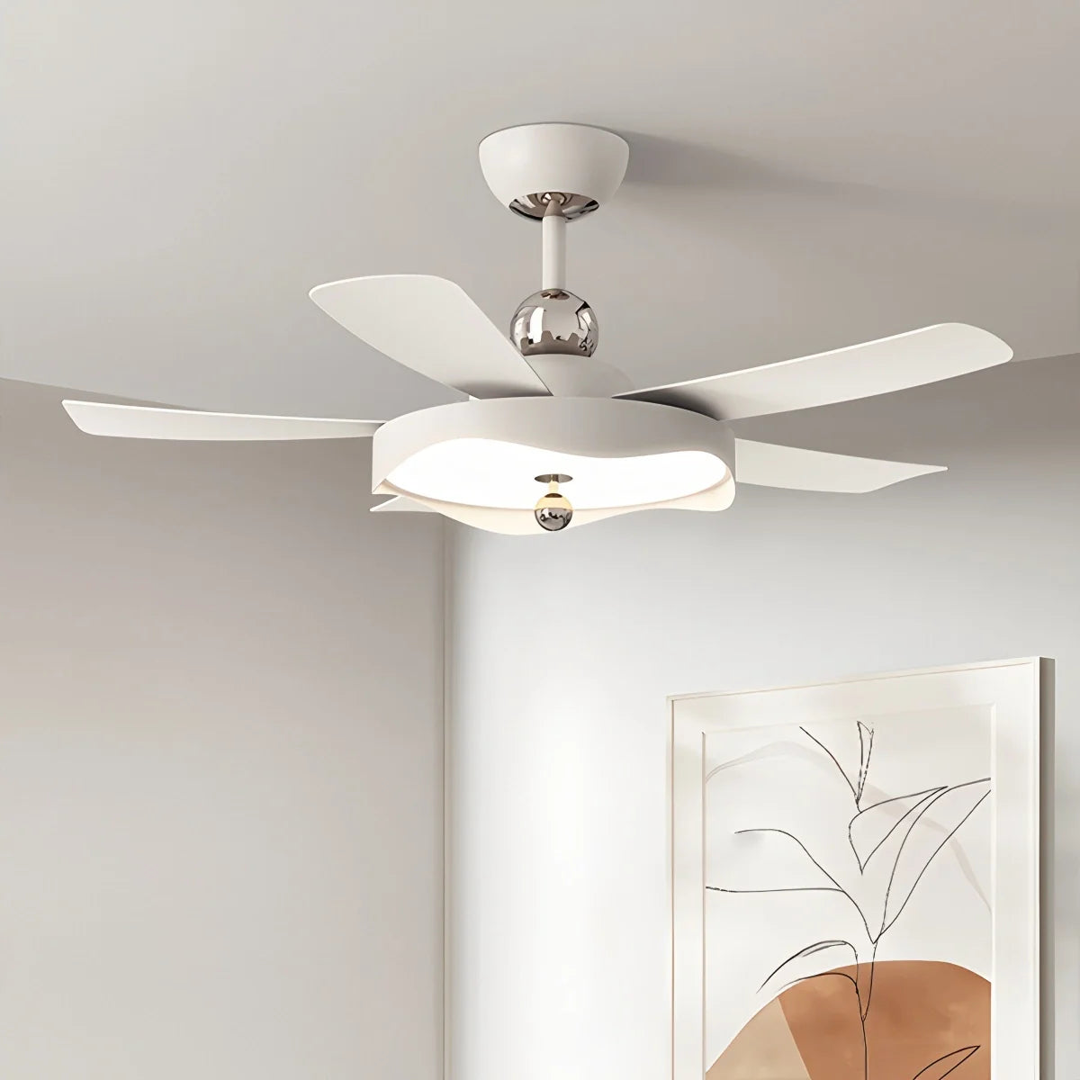 Eloer Silent Ceiling Fan with Light & Remote Control