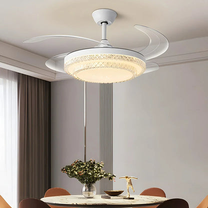 Luvori Dimmable Remote Hugger Ceiling Fan Light