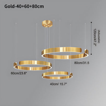 Eloer Modern Ring LED Chandelier for Living Room
