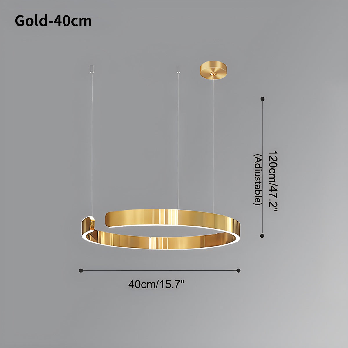 Eloer Modern Ring LED Chandelier for Living Room