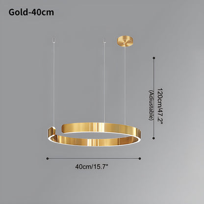 Eloer Modern Ring LED Chandelier for Living Room