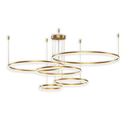 Eloer Modern Wireless Ring Chandelier Ceiling Lamp