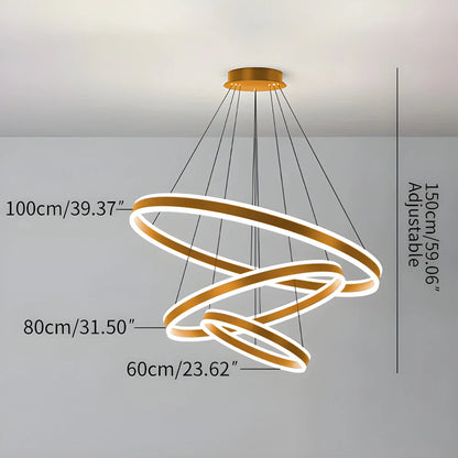 Eloer Circle Layered Living Room Chandelier