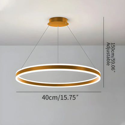 Eloer Circle Layered Living Room Chandelier