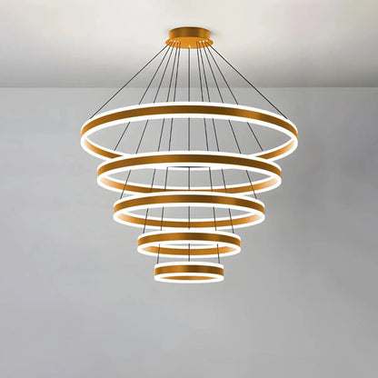 Eloer Circle Layered Living Room Chandelier