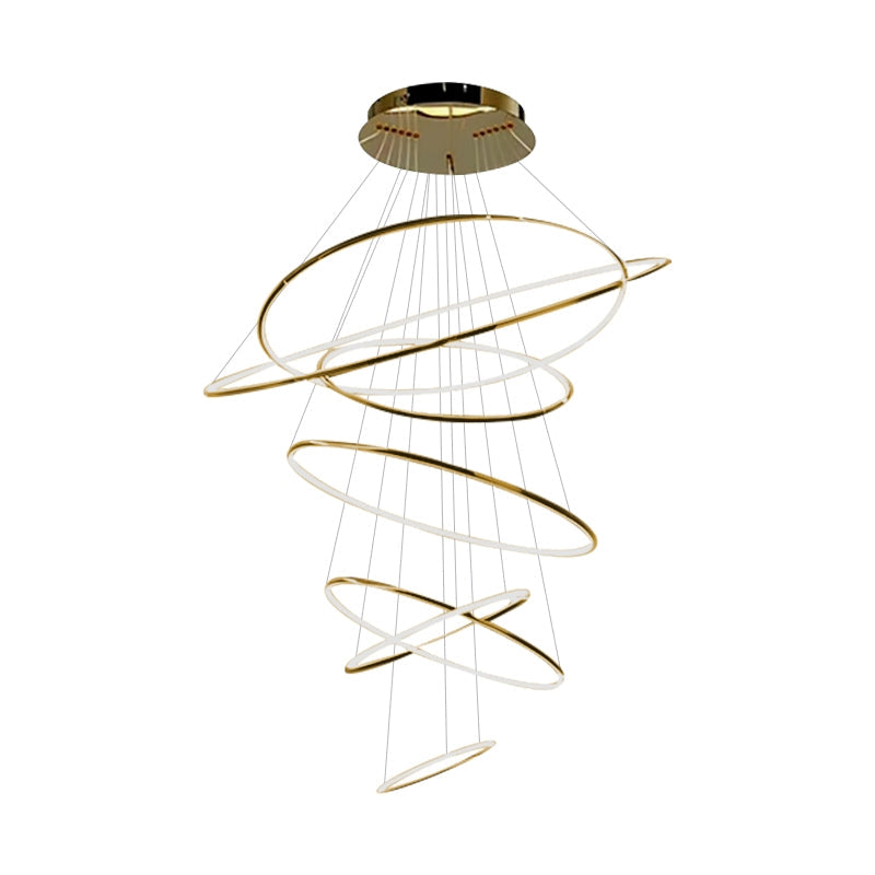 Eloer Large Tiered Ring Foyer Chandelier
