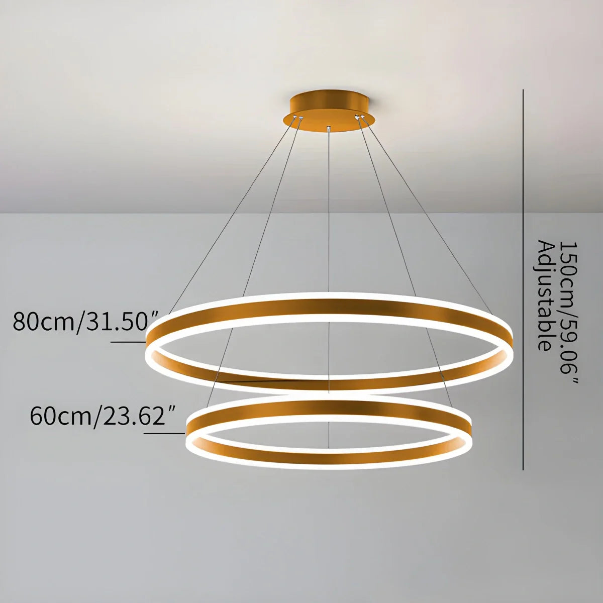 Eloer Circle Layered Living Room Chandelier