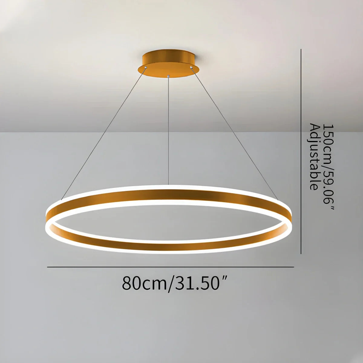 Eloer Circle Layered Living Room Chandelier