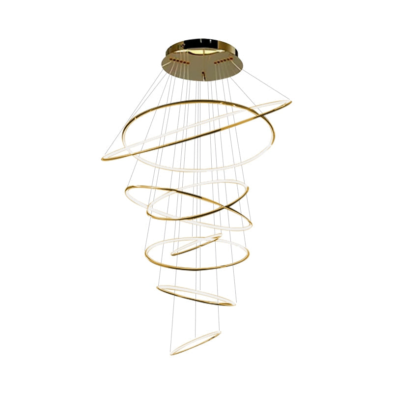 Eloer Large Tiered Ring Foyer Chandelier