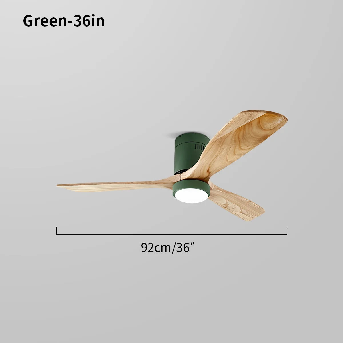 Eloer Mid-century Modern Hugger Ceiling Fan Lamp