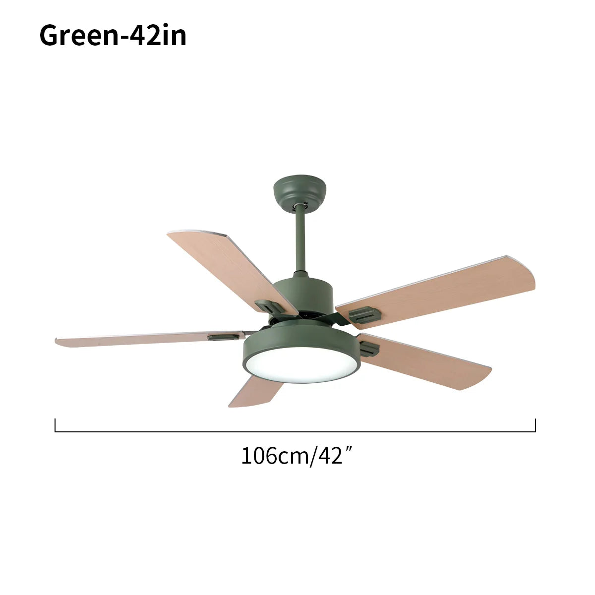 Eloer 5 Blade Vintage Ceiling Fan Light for Living Room
