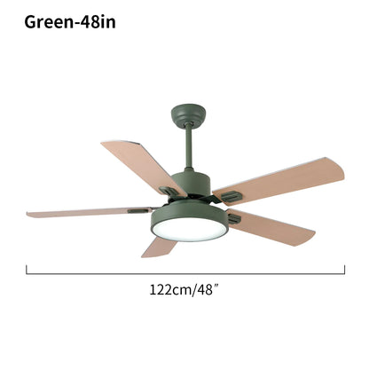 Eloer 5 Blade Vintage Ceiling Fan Light for Living Room