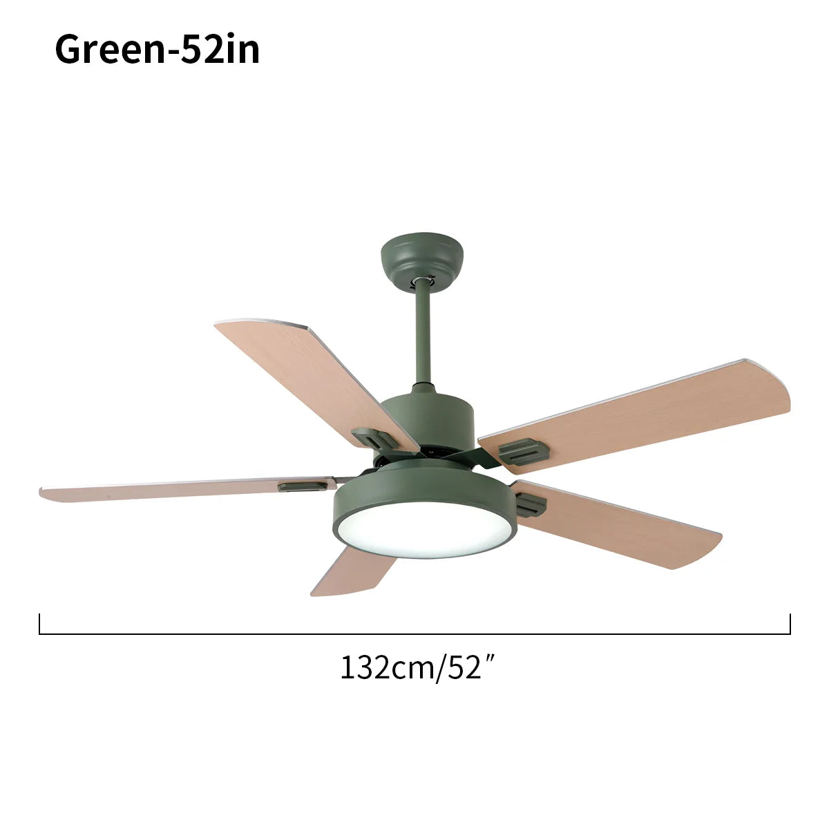 Eloer 5 Blade Vintage Ceiling Fan Light for Living Room