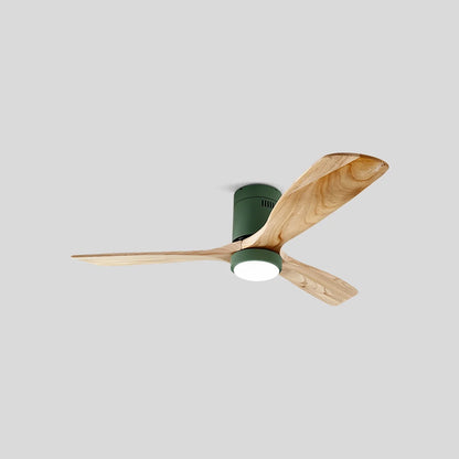 Eloer Mid-century Modern Hugger Ceiling Fan Lamp