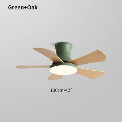 Eloer Scandi Low Profile Ceiling Fan with Light