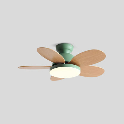 Eloer Scandi Wood Ceiling Fan Lamp for Children’s Room
