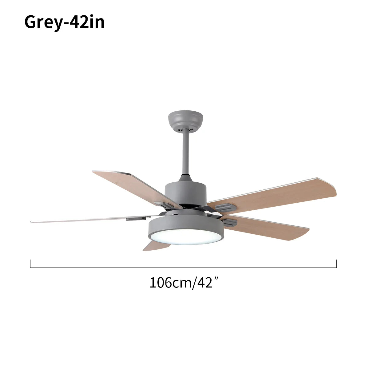 Eloer 5 Blade Vintage Ceiling Fan Light for Living Room