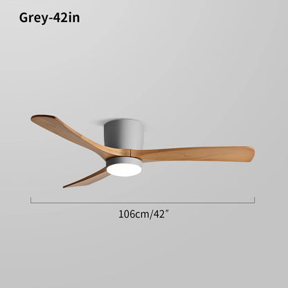 Eloer Large Low Profile Ceiling Fan with Light