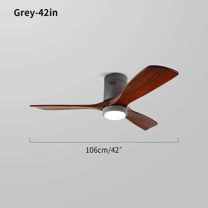 Eloer Mid-century Modern Hugger Ceiling Fan Lamp