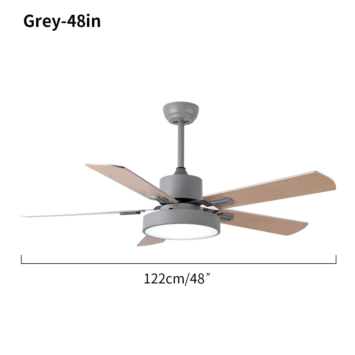 Eloer 5 Blade Vintage Ceiling Fan Light for Living Room