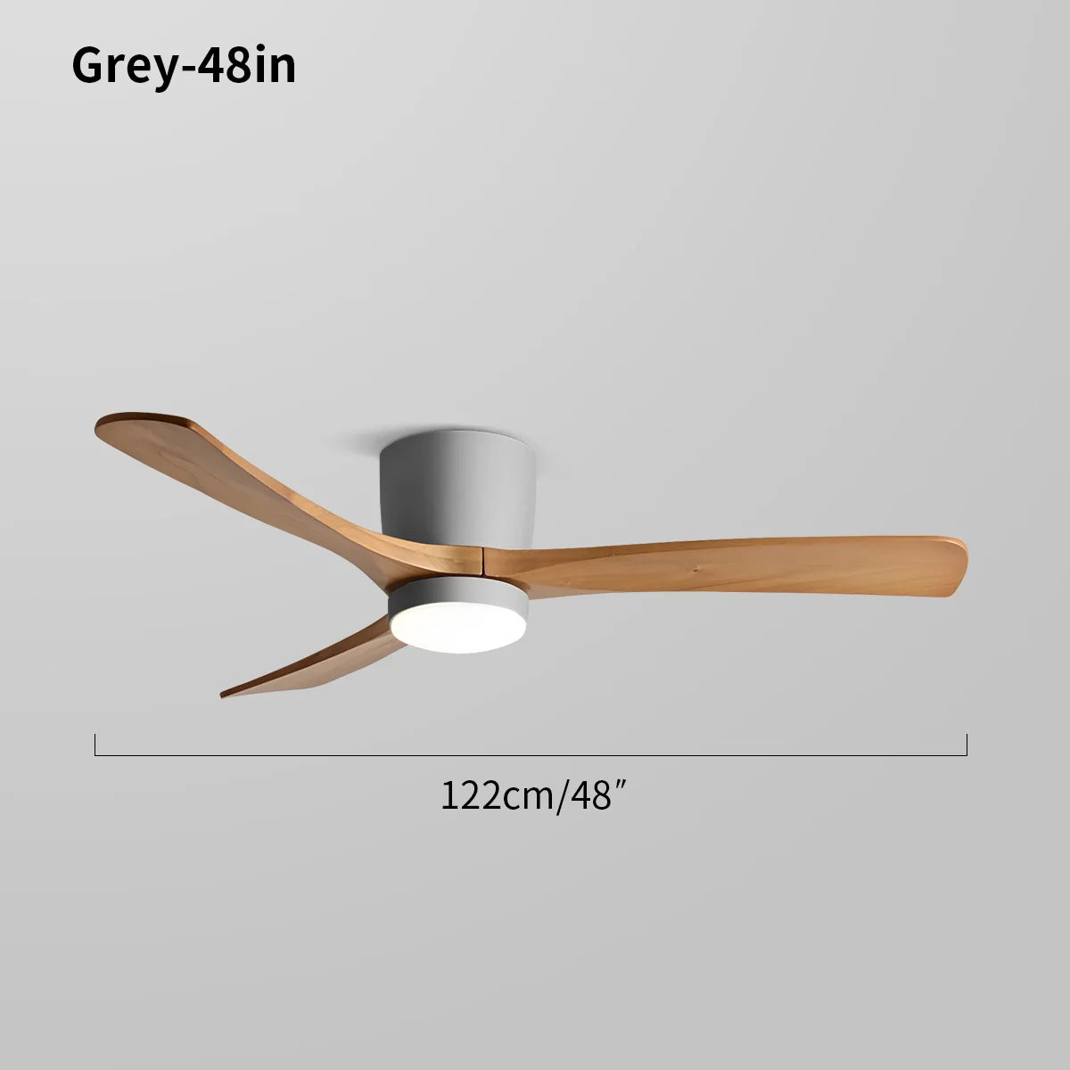Eloer Large Low Profile Ceiling Fan with Light
