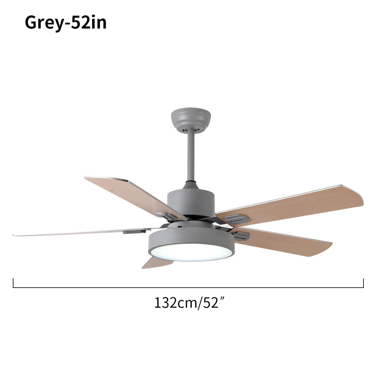Eloer 5 Blade Vintage Ceiling Fan Light for Living Room