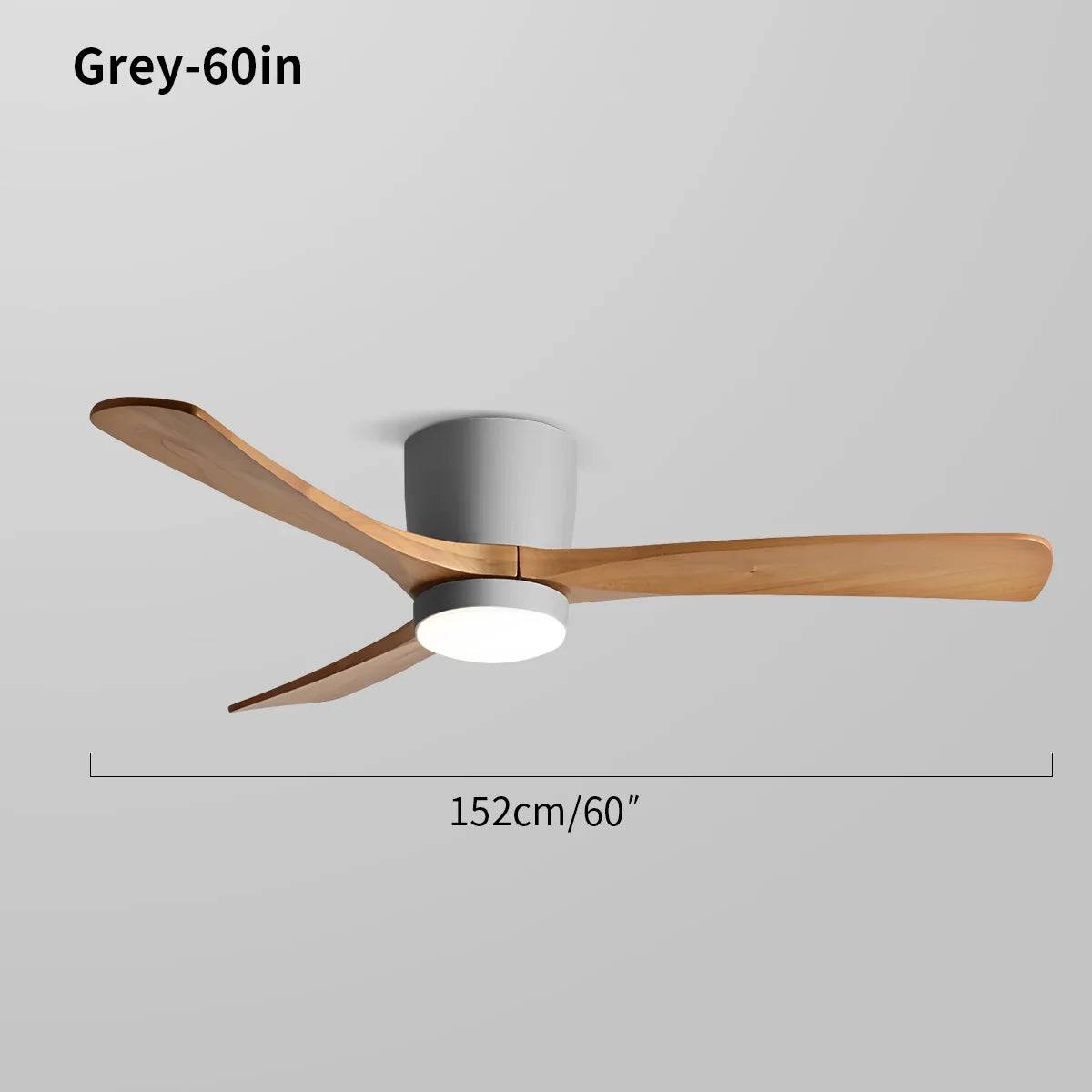 Eloer Large Low Profile Ceiling Fan with Light