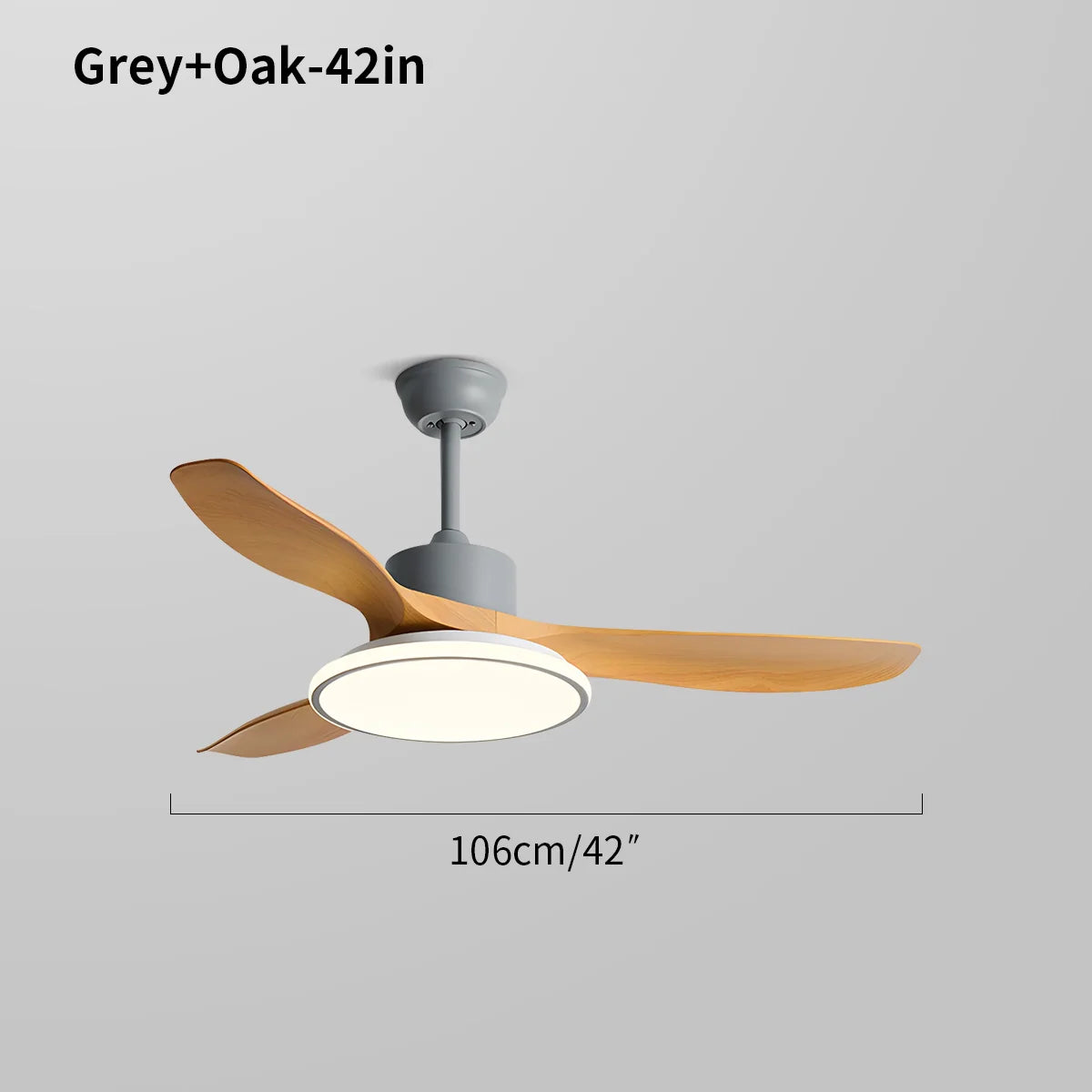 Eloer Modern 3 Blade Ceiling Fan with Light