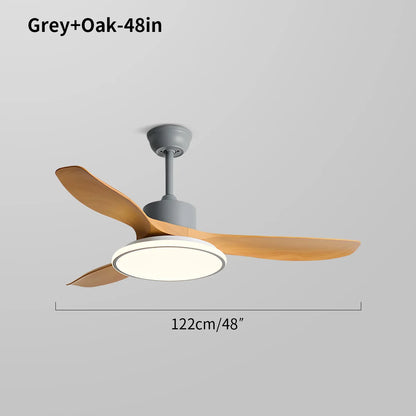 Eloer Modern 3 Blade Ceiling Fan with Light