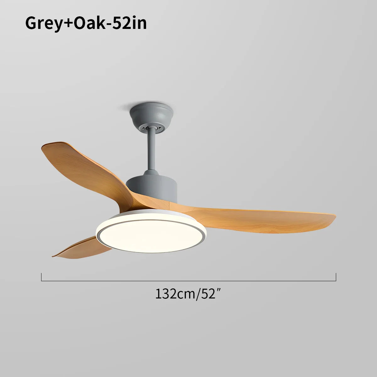Eloer Modern 3 Blade Ceiling Fan with Light