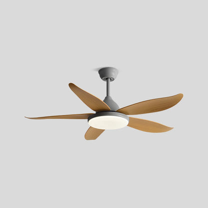 Eloer 5 Blade Contemporary Ceiling Fan Lamp