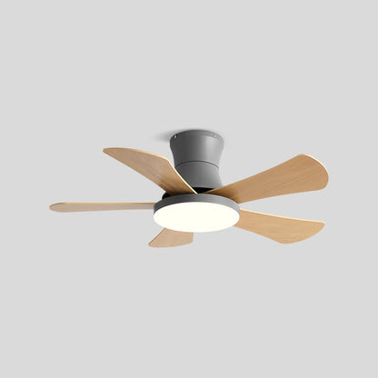 Eloer Scandi Low Profile Ceiling Fan with Light