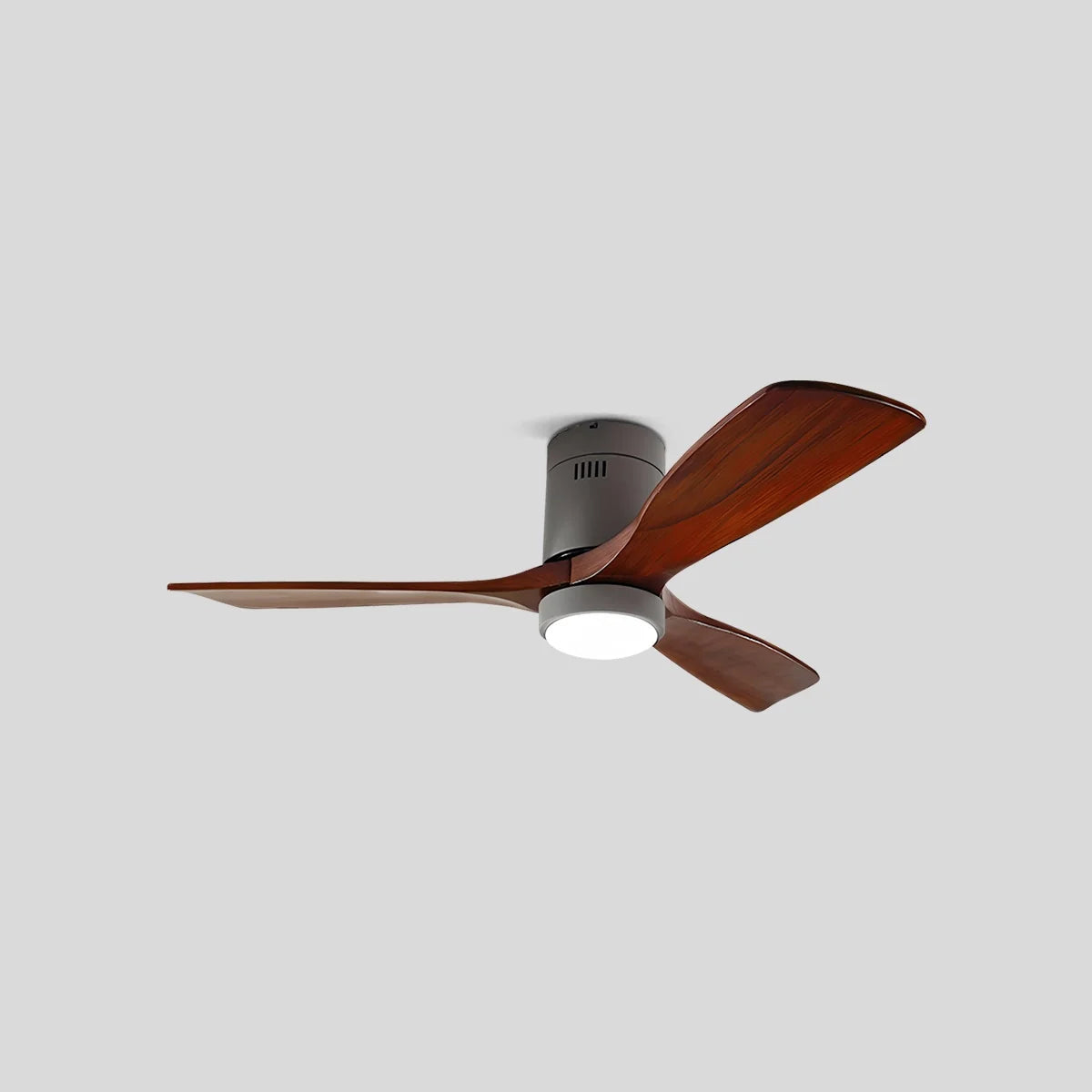 Eloer Mid-century Modern Hugger Ceiling Fan Lamp