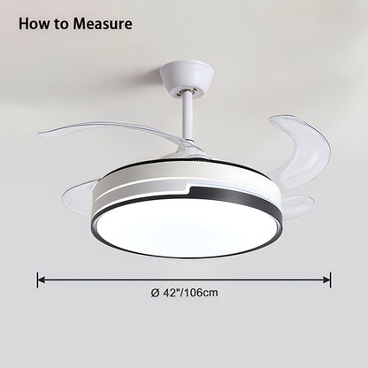 Luvori Remote Minimalist Hugger Ceiling Fan Light