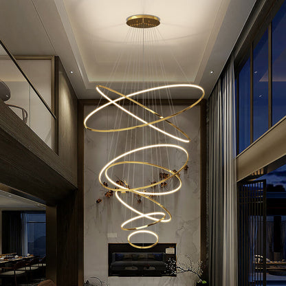 Eloer Large Tiered Ring Foyer Chandelier