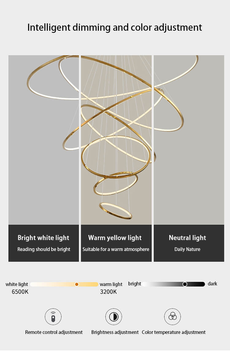 Eloer Large Tiered Ring Foyer Chandelier