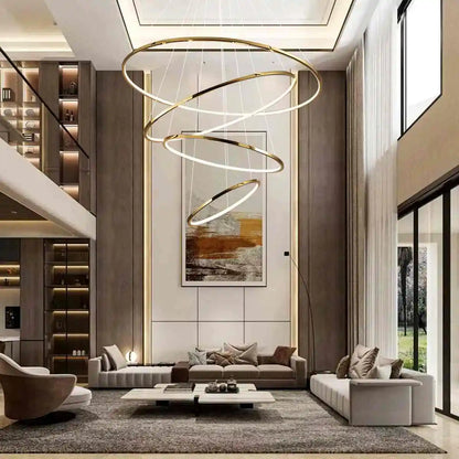 Eloer Large Tiered Ring Foyer Chandelier