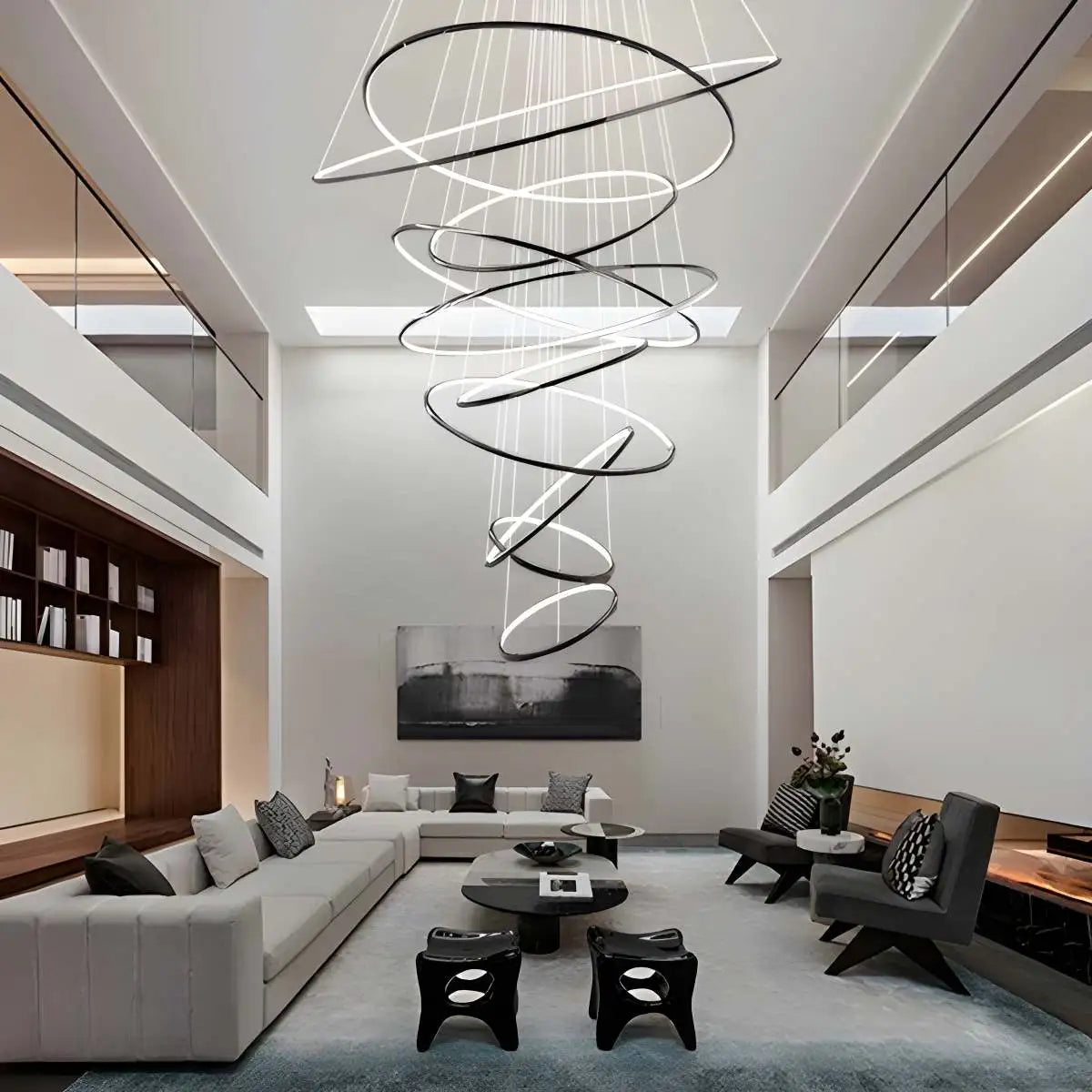 Eloer Large Tiered Ring Foyer Chandelier